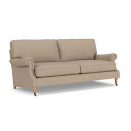 4 Seater Sofa - Natural - House Linen Mix - Taylor High Back - The Cotswold Company - thumbnail 1