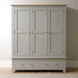 Triple Wardrobe - Chester Dove Grey - The Cotswold Company - thumbnail 5