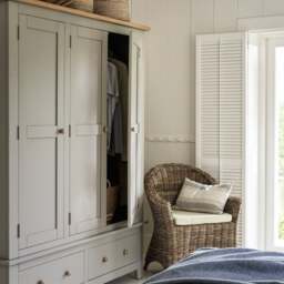 Triple Wardrobe - Chester Dove Grey - The Cotswold Company - thumbnail 1