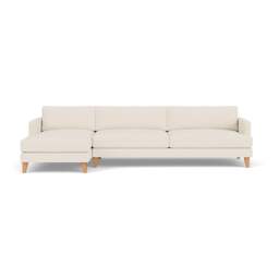 Chaise Extra Large Left Hand - Cream - House Weave - Jackson - The Cotswold Company - thumbnail 2