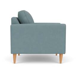 Armchair - Sky blue - House Linen Mix - Saxon - The Cotswold Company - thumbnail 3