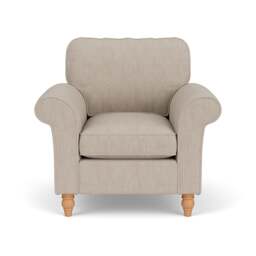 Armchair - Natural - Luxury Italian Linen - Hurley - The Cotswold Company - thumbnail 2