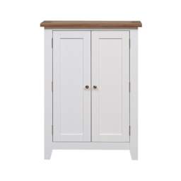 Large Shoe Cupboard - Chester Pure White - The Cotswold Company - thumbnail 3