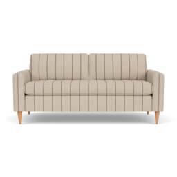 3 Seater Sofa - Charcoal - Compton Stripe - Saxon - The Cotswold Company - thumbnail 2
