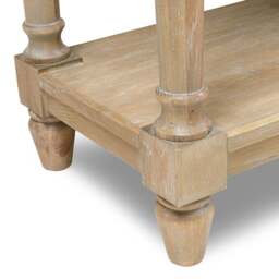 Camille Limewash Oak Large Console Table - The Cotswold Company - thumbnail 7