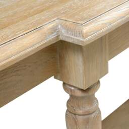 Camille Limewash Oak Large Console Table - The Cotswold Company - thumbnail 6