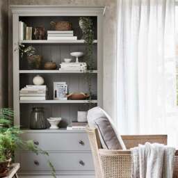 Chantilly Pebble Grey Large Bookcase - The Cotswold Company - thumbnail 3