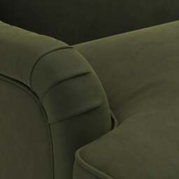 Large 2 Seater Sofa - Forest Green - Matt Velvet - Ashbee - The Cotswold Company - thumbnail 5