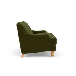 Large 2 Seater Sofa - Forest Green - Matt Velvet - Ashbee - The Cotswold Company - thumbnail 3