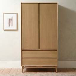 Double Wardrobe - Winson Light Oak - The Cotswold Company - thumbnail 2