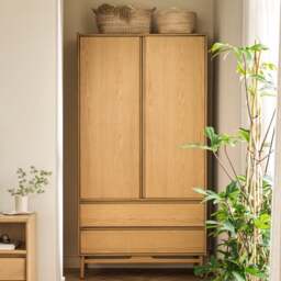 Winson Light Oak Double Wardrobe - The Cotswold Company - thumbnail 2