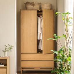 Winson Light Oak Double Wardrobe - The Cotswold Company - thumbnail 1