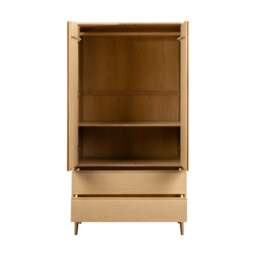 Winson Light Oak Double Wardrobe - The Cotswold Company - thumbnail 4