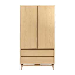 Winson Light Oak Double Wardrobe - The Cotswold Company - thumbnail 3