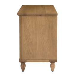 Elkstone Mellow Oak Large 3 Drawer Bedside Table - The Cotswold Company - thumbnail 4
