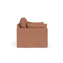 Large 2 Seater Sofa - Brick - Herringbone Weave - Ashton - The Cotswold Company - thumbnail 3
