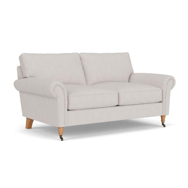 Large 2 Seater Sofa - Soft White - Luxury Italian Linen - Osbourne - The Cotswold Company - image 1