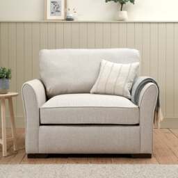 Sofa Bed Love Seat - Natural - House Weave - Express Delivery Sofas - Fletcher  - The Cotswold Company - thumbnail 1