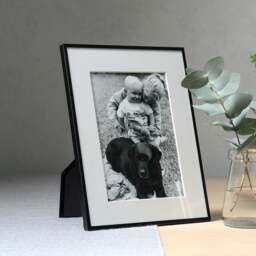 Fine Black Metal Photo Frame 5x7 - Home Accessories - The Cotswold Company - thumbnail 1