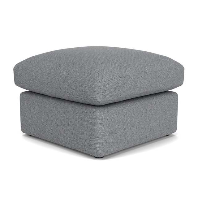 Foot Stool - Blue Marl - House Weave - Clarke Small - The Cotswold Company - image 1