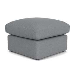 Foot Stool - Blue Marl - House Weave - Clarke Small - The Cotswold Company
