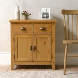 Oakland Rustic Oak Extra Small Sideboard - The Cotswold Company