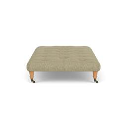 Foot Stool - Apple - Herringbone Weave - Amelia Large - The Cotswold Company - thumbnail 3