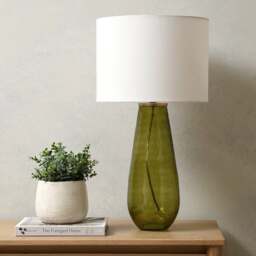 Hector Glass Large Lamp Forest - Home Accessories - The Cotswold Company - thumbnail 2