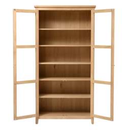 Glass Display Cabinet - Inglesham Whitewash Oak - The Cotswold Company - thumbnail 5