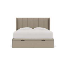Super King Ottoman Storage Bed - Dove Grey - House Linen Mix - Parker - The Cotswold Company - thumbnail 2