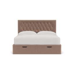 Super King Ottoman Storage Bed - Dusky Rose - Eco Chenille - Calvert - The Cotswold Company - thumbnail 2