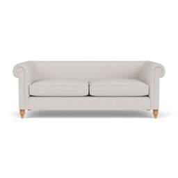 4 Seater Sofa - Soft White - Luxury Italian Linen - Rayner - The Cotswold Company - thumbnail 2