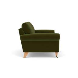 Large 2 Seater Sofa - Forest Green - Matt Velvet - Osbourne - The Cotswold Company - thumbnail 3