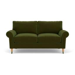 Large 2 Seater Sofa - Forest Green - Matt Velvet - Osbourne - The Cotswold Company - thumbnail 2
