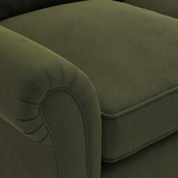 Large 2 Seater Sofa - Forest Green - Matt Velvet - Osbourne - The Cotswold Company - thumbnail 5
