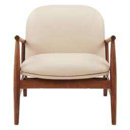 Leather Lounge Chair - Halford Walnut - The Cotswold Company - thumbnail 5