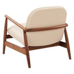 Leather Lounge Chair - Halford Walnut - The Cotswold Company - thumbnail 7