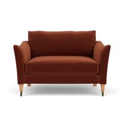 Love Seat - Brick - Matt Velvet - Robinson - The Cotswold Company - thumbnail 2