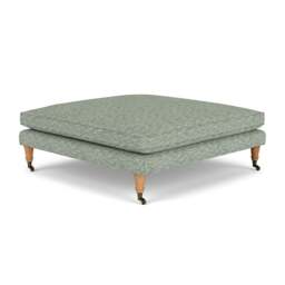 Foot Stool - Lake - Herringbone Weave - Taylor Small - The Cotswold Company - thumbnail 1
