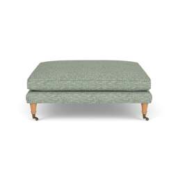 Foot Stool - Lake - Herringbone Weave - Taylor Small - The Cotswold Company - thumbnail 3