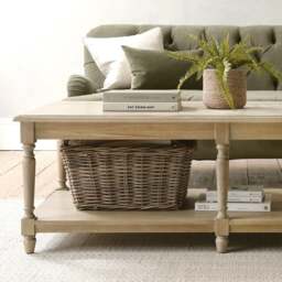 Camille Limewash Oak Large Coffee Table - The Cotswold Company