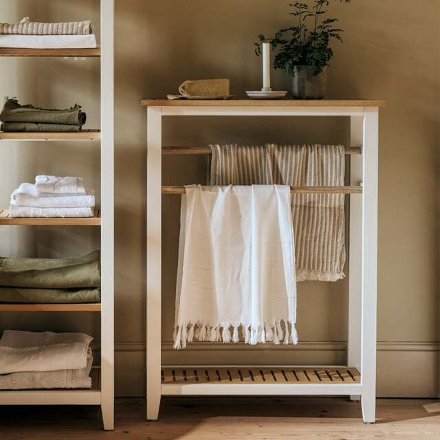 Bathroom Towel Rail - Chester Pure White - The Cotswold Company - image 1