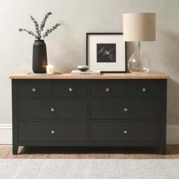 8 Drawer Chest - Chester Charcoal - The Cotswold Company