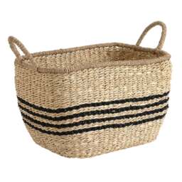 Palm Leaf Seagrass Storage Basket - Large - Home Accessories - The Cotswold Company - thumbnail 2