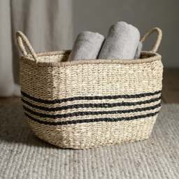 Palm Leaf Seagrass Storage Basket - Large - Home Accessories - The Cotswold Company