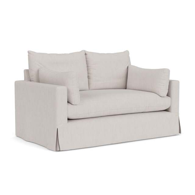 2 Seater Sofa - Soft White - Luxury Italian Linen - Ashton - The Cotswold Company - image 1