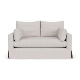 2 Seater Sofa - Soft White - Luxury Italian Linen - Ashton - The Cotswold Company - thumbnail 2