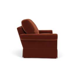 2 Seater Sofa - Brick - Matt Velvet - Dawson - The Cotswold Company - thumbnail 3