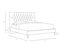 Super King Classic Bedstead - Natural - Eco Chenille - Calvert - The Cotswold Company - thumbnail 5