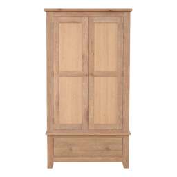 Double Wardrobe - Inglesham Whitewash Oak - The Cotswold Company - thumbnail 7